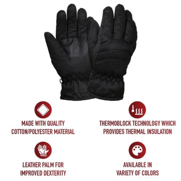 𝙍𝙊𝙏𝙃𝘾𝙊 Insulated Hunting Gloves L Black - Picture 2 of 7